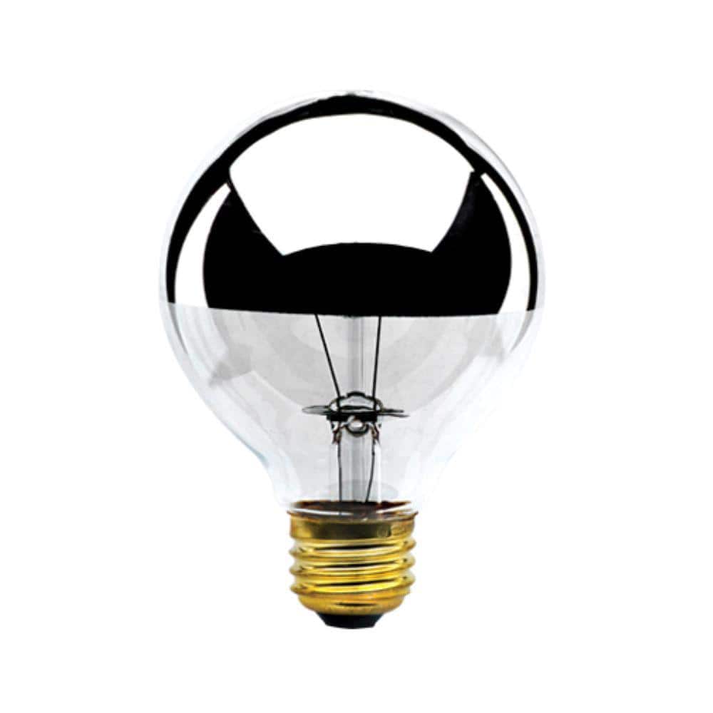 100-Watt Warm White Light G25 (E26) Medium Screw Base Dimmable Half Chrome 