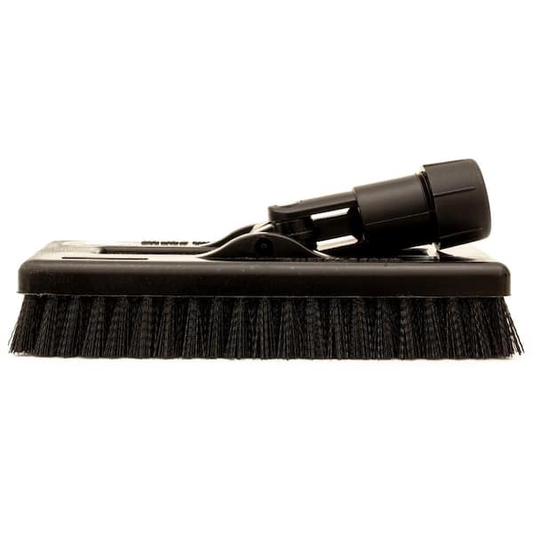CFS Brands 3638831EC03 Sparta 8 in. Black Polyester Swivel Scrub Brush with Polypropylene Casing (6-Pack) - 3