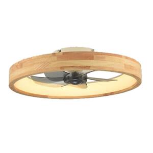 19.69 in. Indoor Ceiling Fans with Lights, Low Profile Flush Mount Ceiling Fan with Lights and Remote 6 Wind Speeds