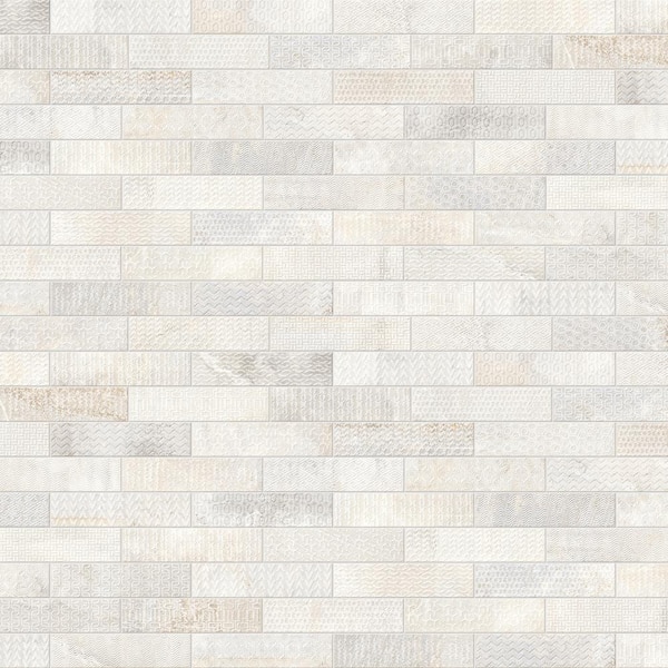 GAYAFORES Brickbold Almond 3 in. x 13 in. Glazed Porcelain Decorative Wall Tile (13.35 sq. ft. / case)