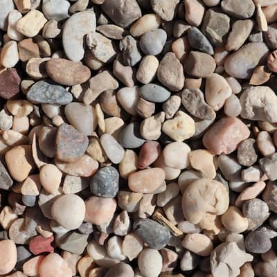 Assorted Colors Landscape Rocks Landscaping Supplies The Home Depot