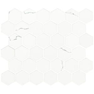 Miraggio Gray Hexagon 12 in. x 12 in. x 9 mm Matte Porcelain Mesh-Mounted Mosaic Tile (10 sq. ft./Case)