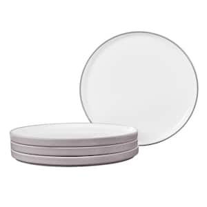 Colortex Stone Taupe 7.5 in. Porcelain Salad Plates, (Set of 4)
