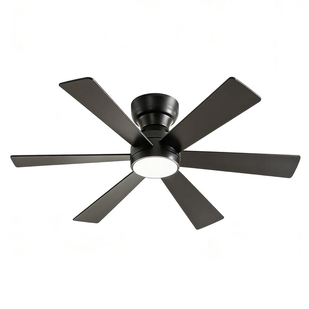 46 in. Black Quiet Reversible DC Motor Ceiling Fan with Remote Control, Adjust Height 3-Color Temperature price history on PriceWatchPro