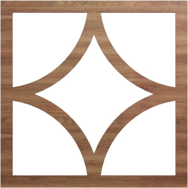 Ekena Millwork 0.25 in. x 11.5 in. x 18 in. Wood Medallion Moulding