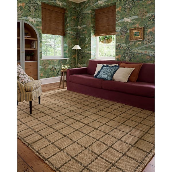 ★ leolily★ Loloi Chris Love Julia Fletcher Natural / Olive 8 ft. 6 in. x 11