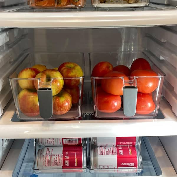 LEXI HOME Large Acrylic Food Storage Container Kitchen Organizer with  Handles 2-Pack LB5454P2 - The Home Depot