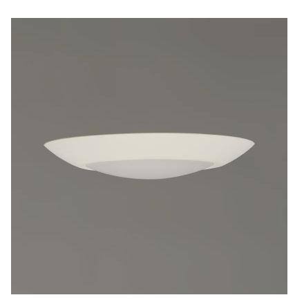 Maxim Black Aluminum LED Flush Mount Light
