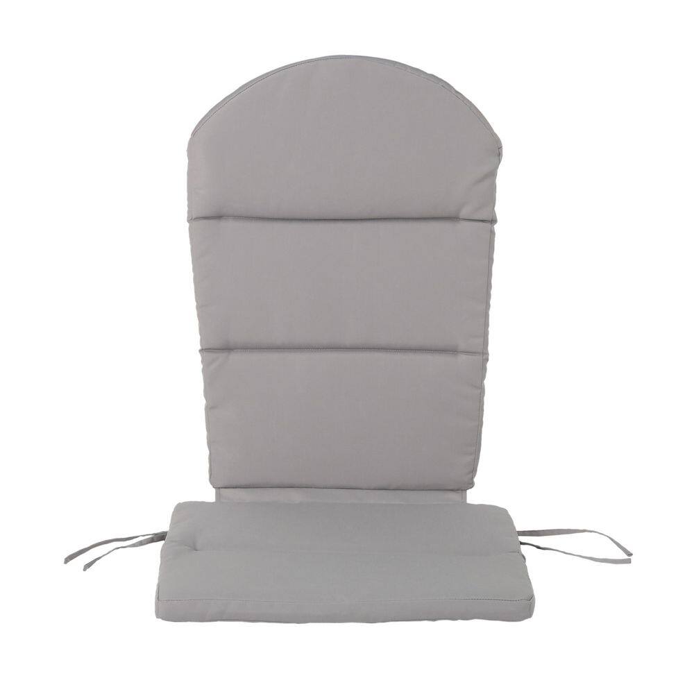 20 x 30 Water-Resistant Fabric Outdoor Adirondack Chair Cushion with High Back and Straps in Grey price history on PriceWatchPro