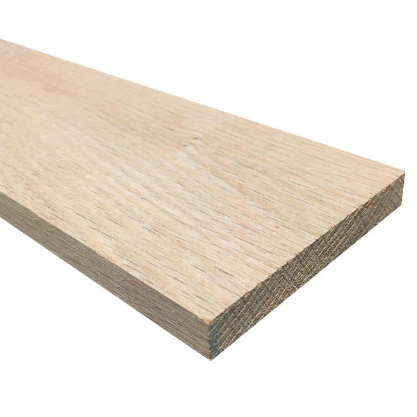 Weaber 1/2 in. x 4 in. x 4 ft. Hobby Board Kiln Dried S4S Oak Board (20 ...