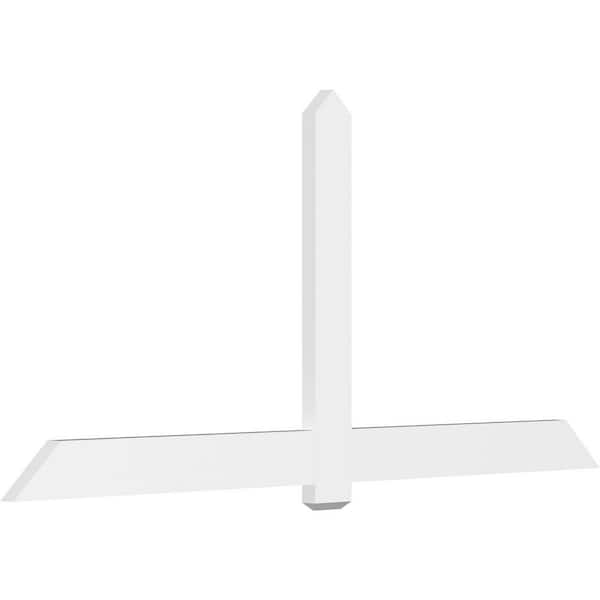 Ekena Millwork Eugene 96 in. W x 44 in. H x 2 in. D Signature Polyurethane Bracket