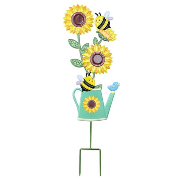 PRIVATE BRAND UNBRANDED 33in Yard Art-Bee Sunflower