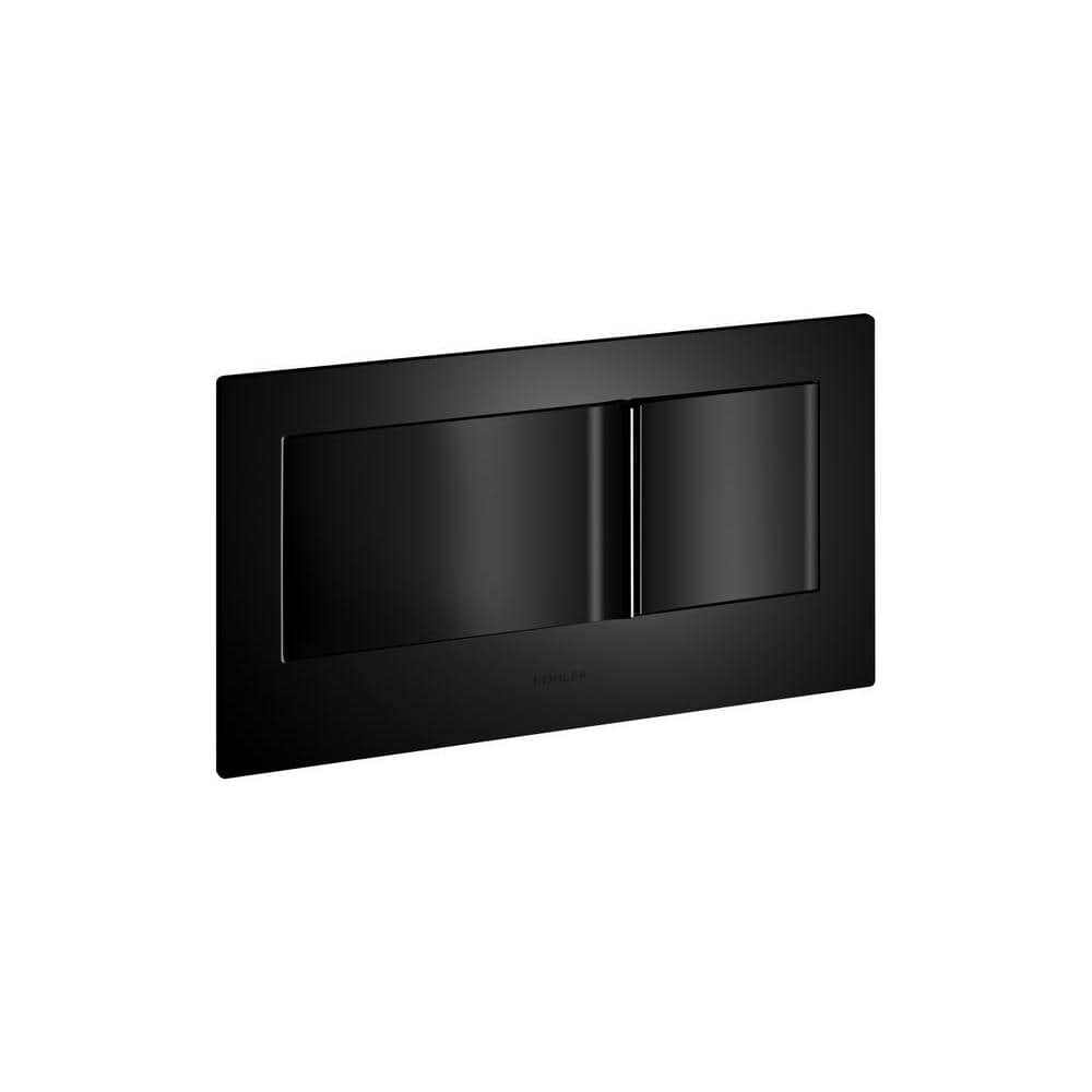 Veil Universal Fit Dual-Flush Wall Actuator Plate in Black