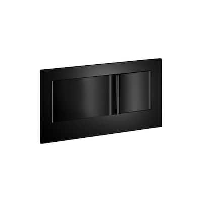 Veil Flush Actuator Plate in Black Black