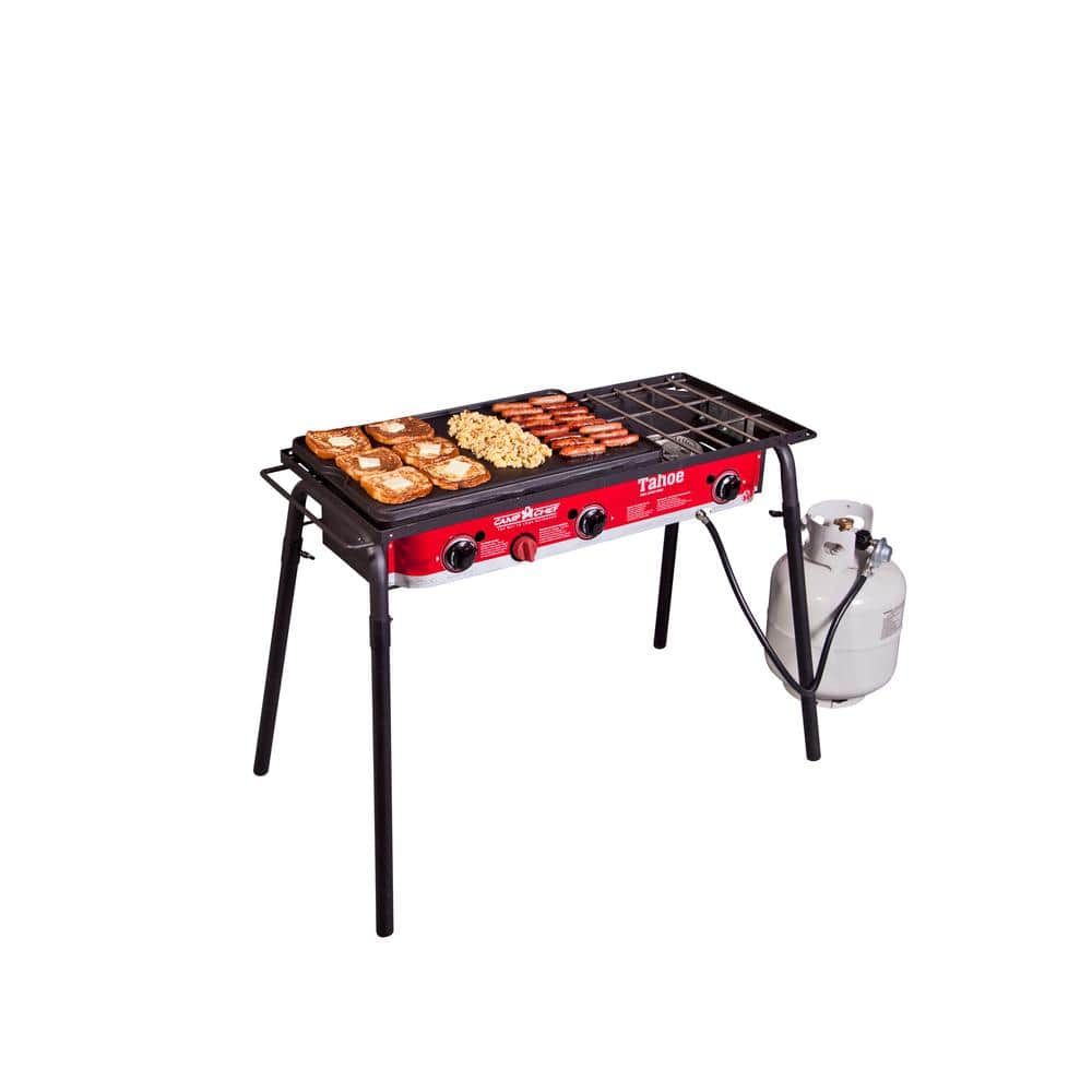 Large Black Cast Iron Reversible Grill and Griddle Plate