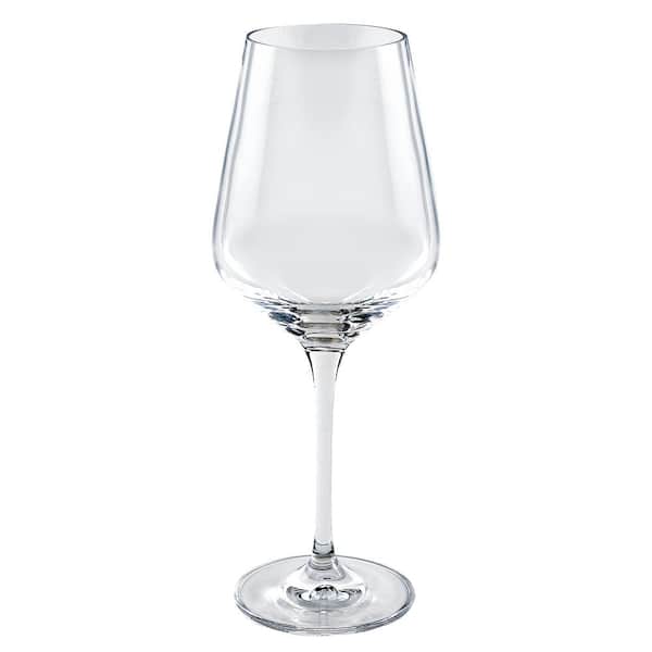 Red or White Wine Square Glasses With Stem set of 4 - 14oz Crystal Unique  Mod