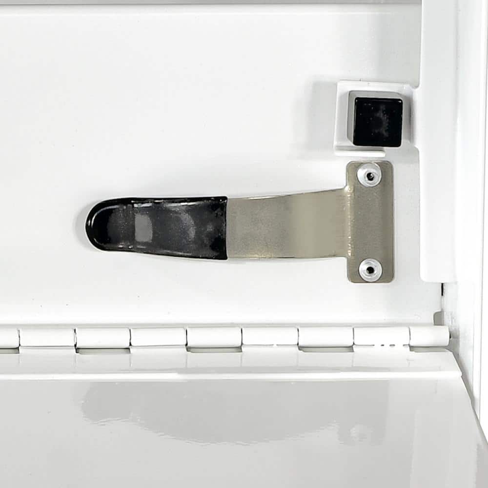 Alpine White Large Lockable Steel Wall Mount Mailbox