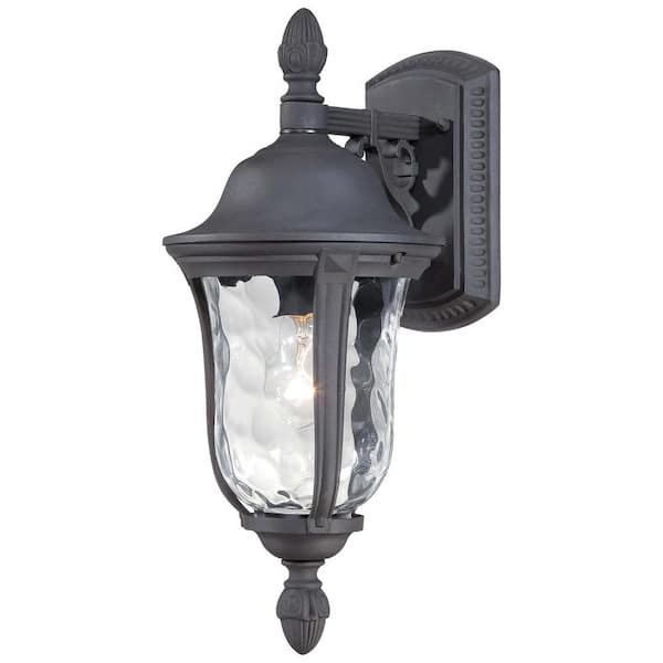 the great outdoors by Minka Lavery Ardmore 1-Light Black Outdoor Wall Lantern Sconce