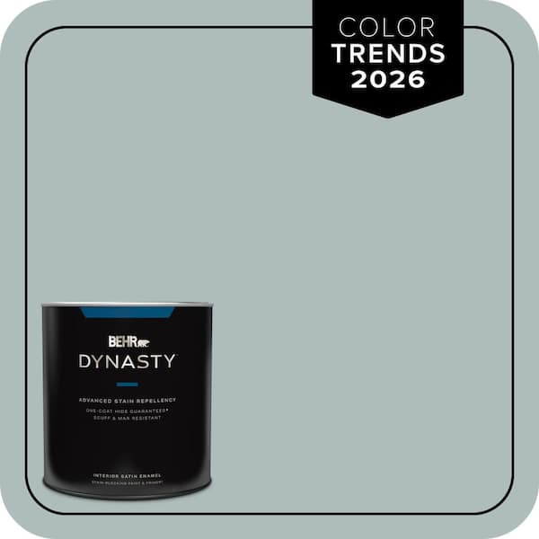 BEHR DYNASTY 1 qt. Home Decorators #HDC-CT-26 Watery One-Coat Hide Satin Enamel Interior Stain-Blocking Paint and Primer
