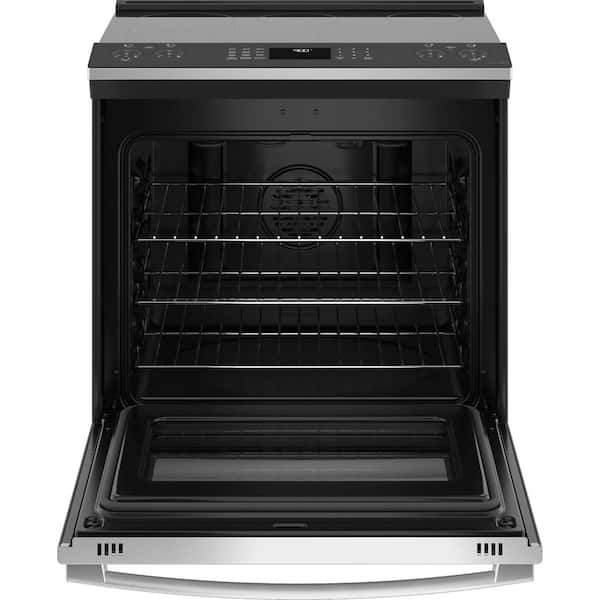 https://images.thdstatic.com/productImages/bec19dfe-7c56-4991-9fb6-a5eec3a45eb4/svn/fingerprint-resistant-stainless-steel-ge-profile-single-oven-electric-ranges-pss93ypfs-77_600.jpg