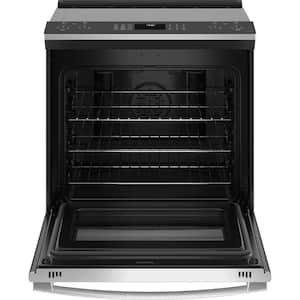 Profile 30 in. 5 Burner Element Smart Slide-In Electric Range in Fingerprint Resistant Stainless w/ Convection, Air Fry