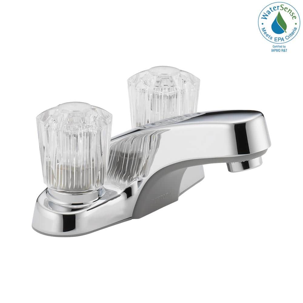 Core Collection Chrome 2-Handle Deck-Mount Bathroom Faucet