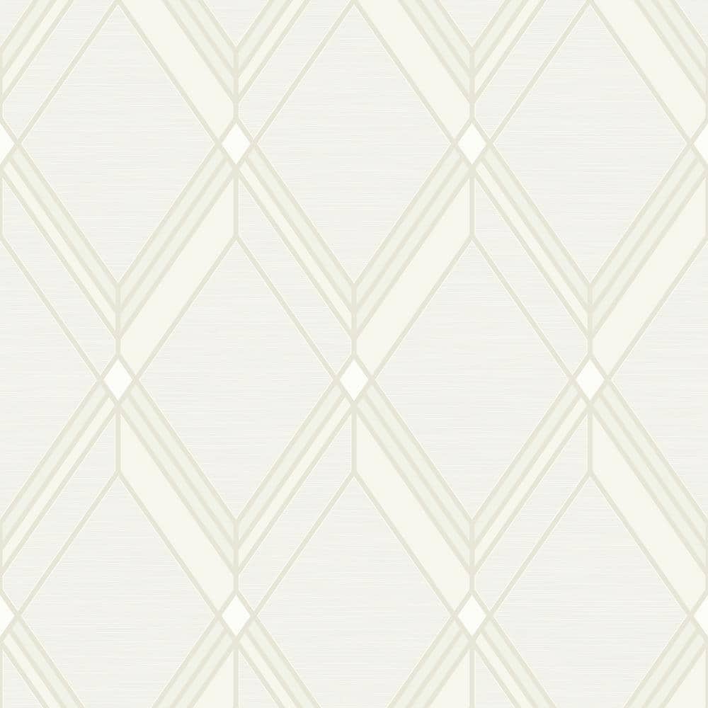 Seabrook Designs Metallic Pearl Brooklyn Diamond Paper Unpasted ...