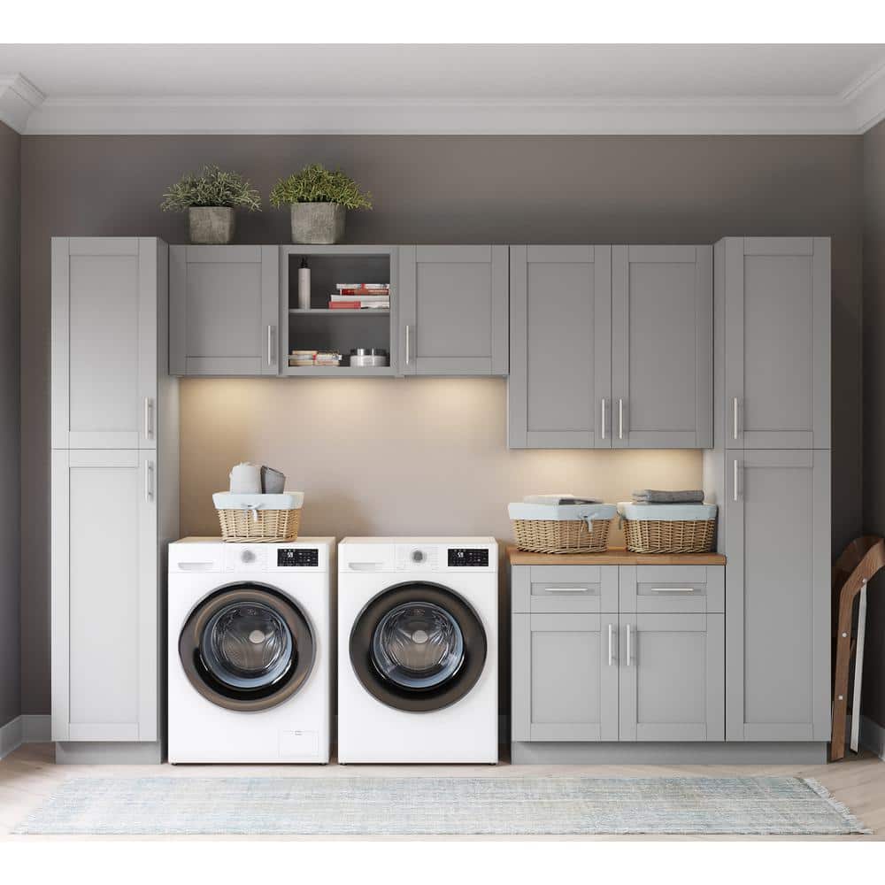 Laundry Room with Stackable Cabinet 140