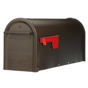 Franklin Bronze, Medium, Steel, Post Mount Mailbox