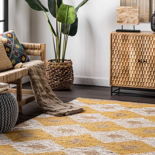 nuLOOM 9 X 12 (ft) Jute Natural Indoor Area Rug in the Rugs department at