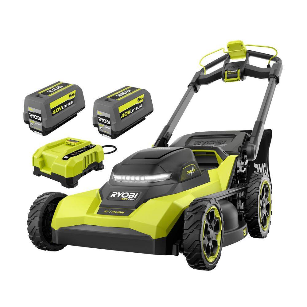 40V HP Brushless 21 in. Walk-Behind Multi-Blade Push Mower w/ String Trimmer, Blower, (3) Batteries, & (2) Chargers price history on PriceWatchPro