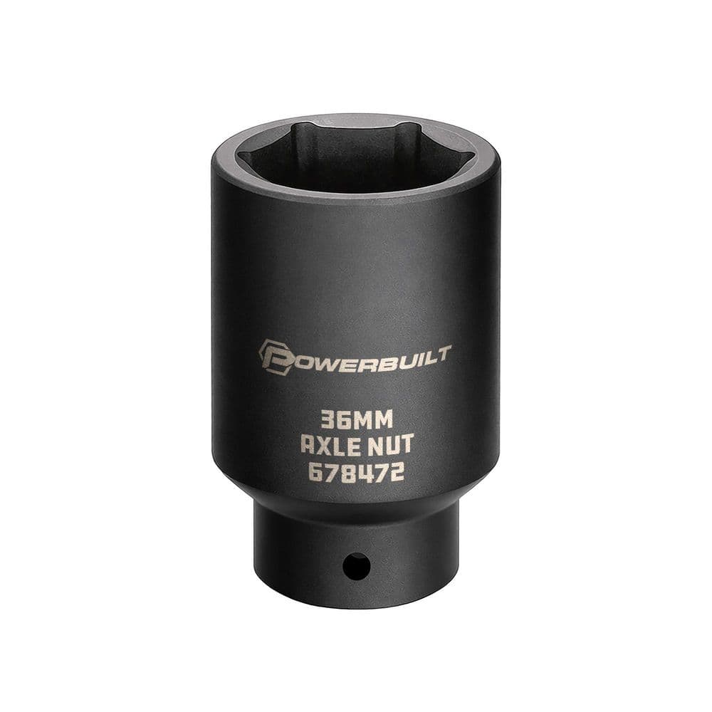 Alltrade 1/2 in. Drive 36 mm 6-Point Axle Nut Standard Socket