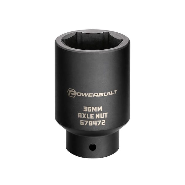 1/2 in. Drive 36 mm 6-Point Axle Nut Standard Socket