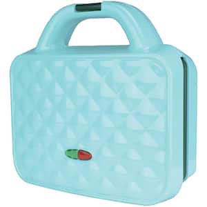 Couture Purse Blue Nonstick Dual Waffle Maker
