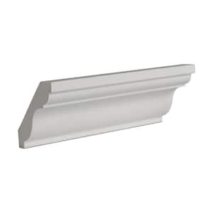 2-1/4 in. x 2-3/16 in. x 6 in. Long Plain Polyurethane Crown Moulding Sample