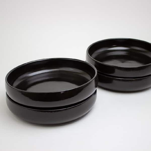 Carthage.Co La Marsa Salad Plate, Onyx (Set/4)