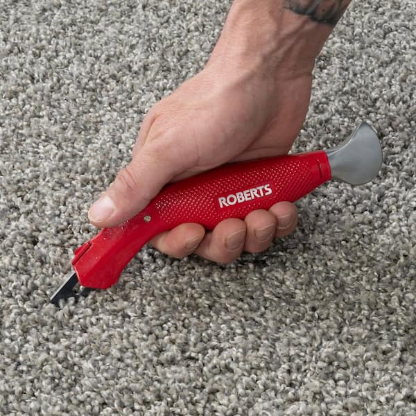 Cut and Jam Carpet Knife for Cutting and Tucking Carpet with Blades