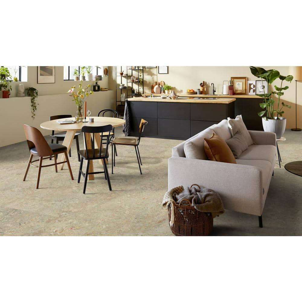 Marmoleum Cinch Loc Seal Medium Agate Tile Look Flooring