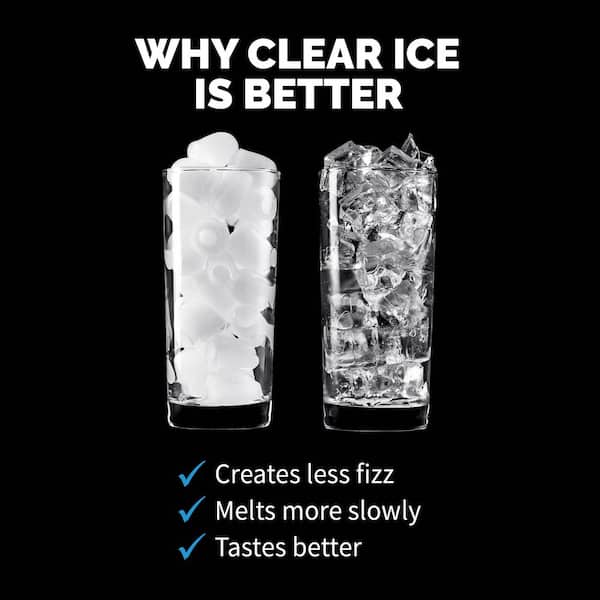 Crystal Clear Ice Ball Maker  Clear Diamond Ice Cube Press - Ice