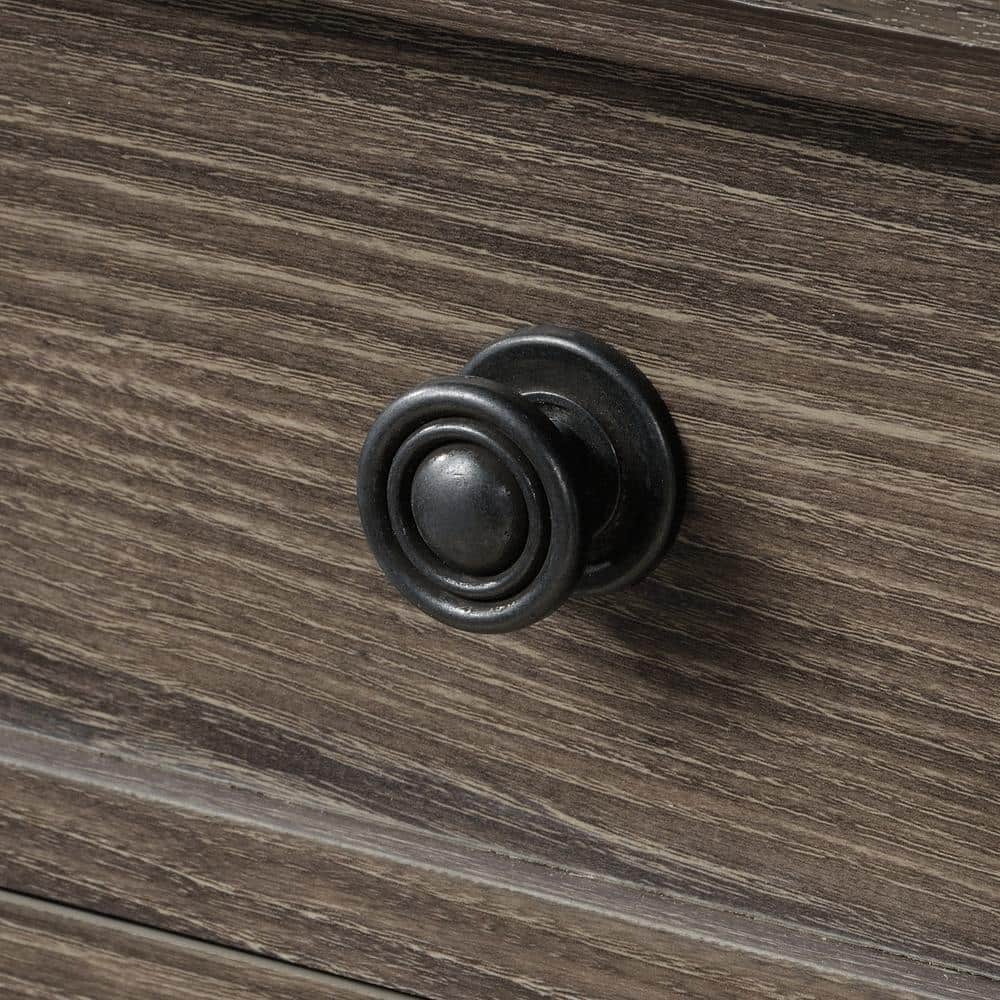 Emery Oak Finish Adjustable Office Library Base with Storage