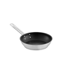 22 .75 in. Stainless Steel Nonstick Frying Pan in Silver with Aluminum-Clad Bottom Excalibur Coating