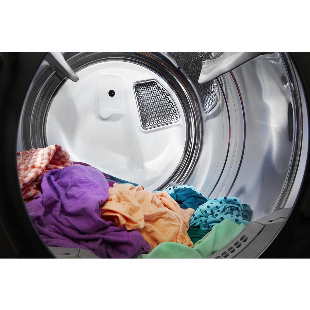 Whirlpool 7.4 Cu Ft Chrome Shadow Stackable Electric Dryer with Steam