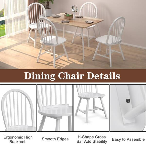 White vintage dining discount chairs