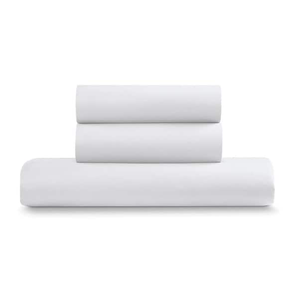 ELLA JAYNE White Twin Size Microfiber Duvet Cover Set