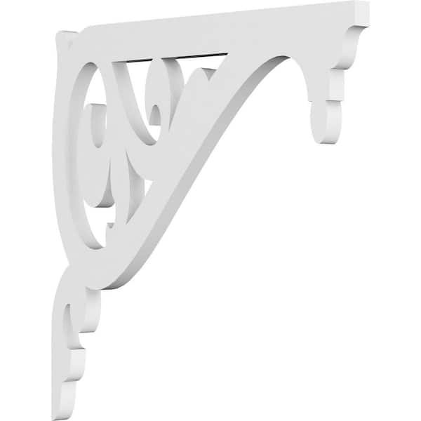 Ekena Millwork 5/8 in. W x 12 in. H x 12 in. D PVC Carrillo Bracket