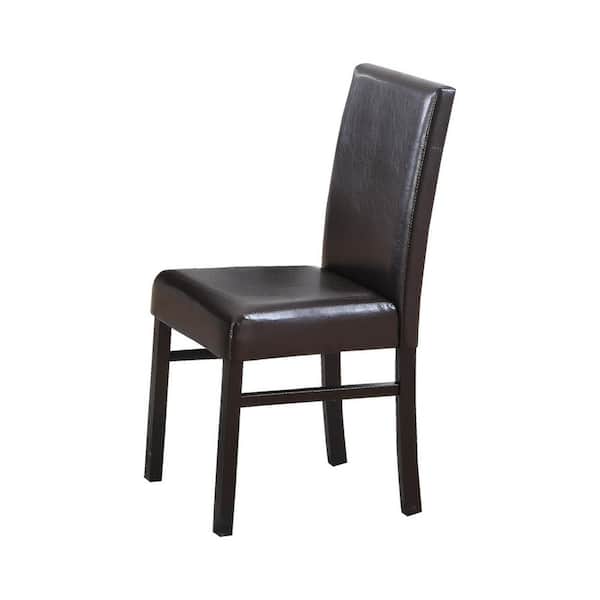Faux Leather Dining Chairs Set, Leather Dining Chair Set Of 2