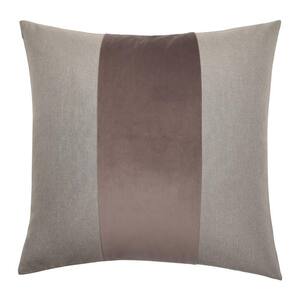 2-Tone Pistachio Shell and Dusty Rose Solid Cotton 24 in. x 24 in. Throw Pillow