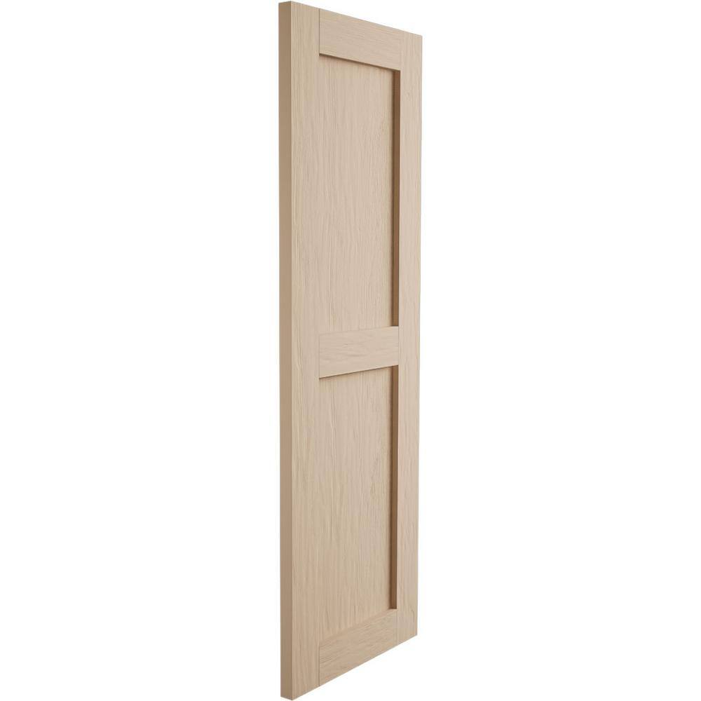 Rustic Tan Faux Wood Shutters with Rough Sawn Finish, 15" x 24"