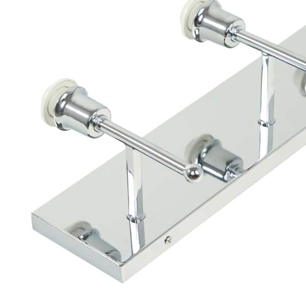 Uixe 18.4 in. 3-Light Modern Silver Bathroom Vanity Light