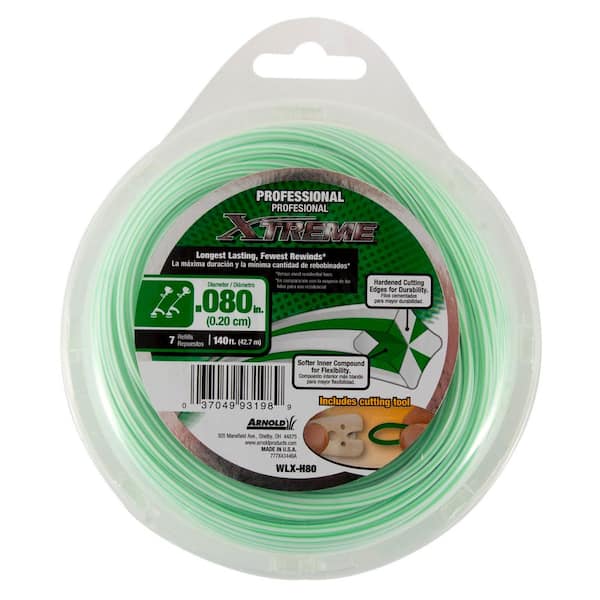 Arnold Professional Xtreme 140 ft. 0.080 in. Universal 4 Point Star Trimmer Line with Line Cutting Tool